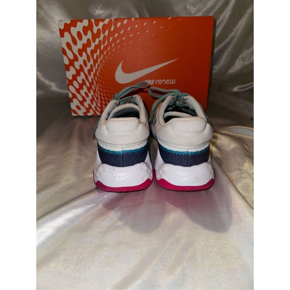 White Nike Renew Run Sneakers - Picture 4 of 7